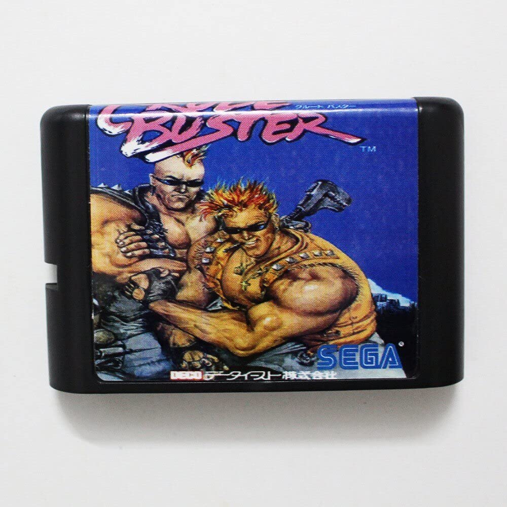 Retro Game Crude Buster 16 bit MD Game Card For Sega Mega